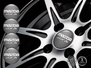 Mazda Radaufkleber Stil Rennsport-Silikon-Badges